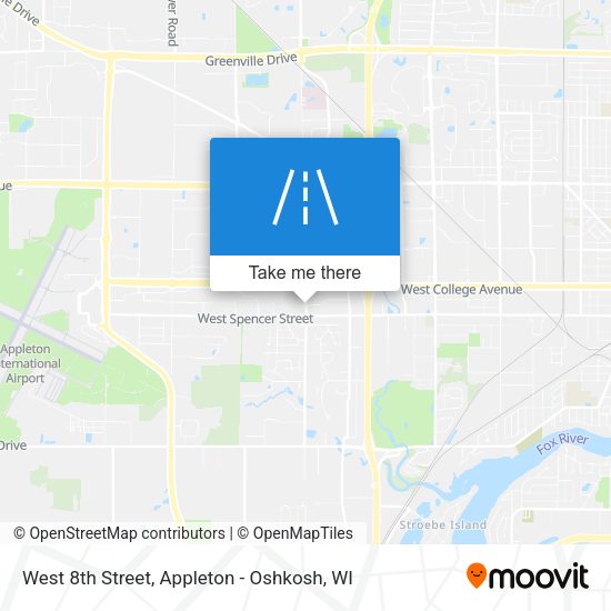 West 8th Street map