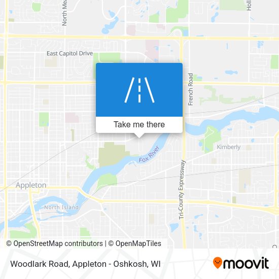 Woodlark Road map