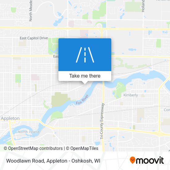 Mapa de Woodlawn Road