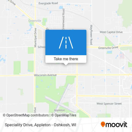Mapa de Speciality Drive