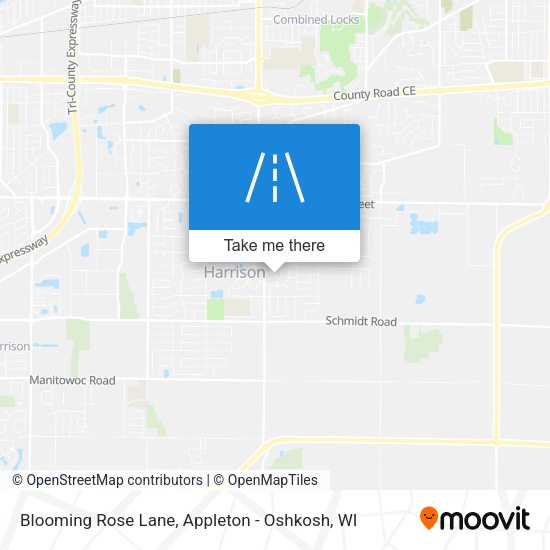 Blooming Rose Lane map