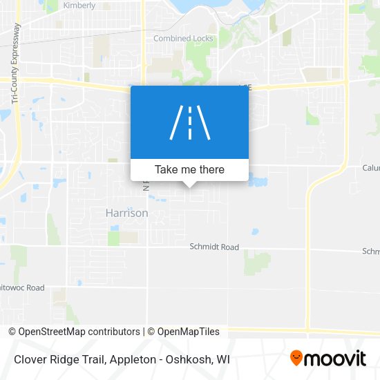 Mapa de Clover Ridge Trail