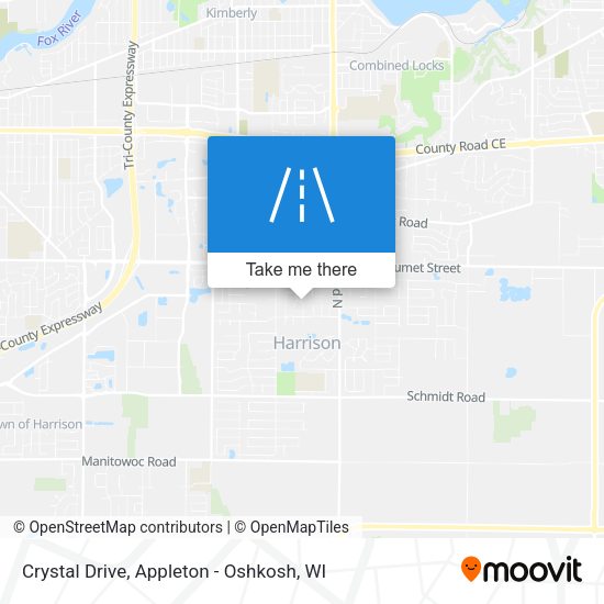 Mapa de Crystal Drive