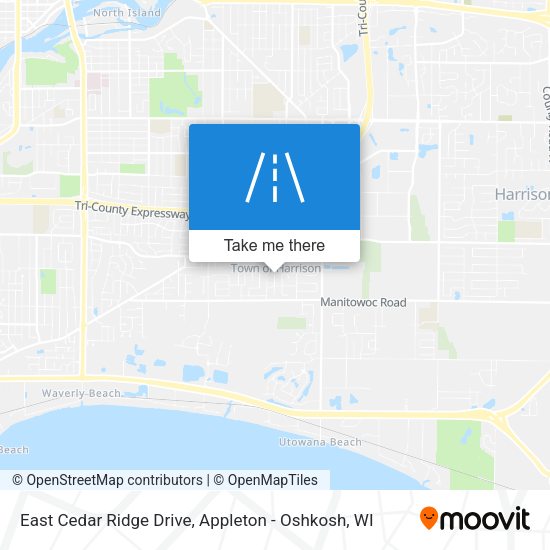 Mapa de East Cedar Ridge Drive