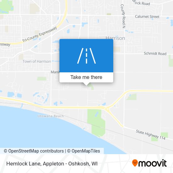 Mapa de Hemlock Lane