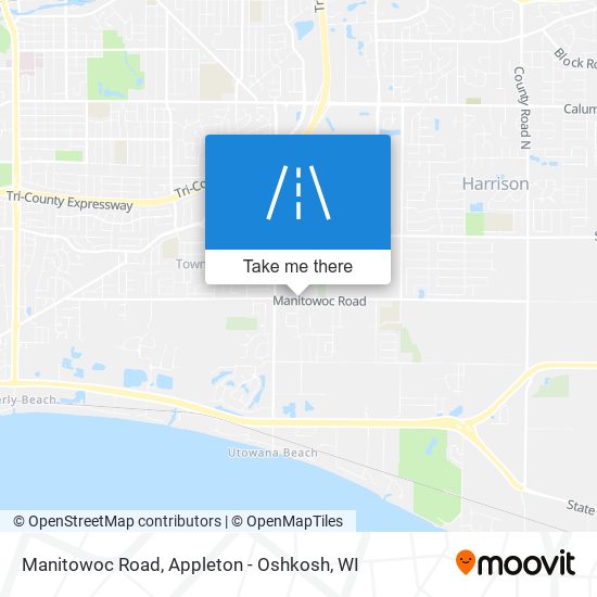 Manitowoc Road map