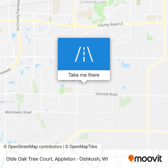 Olde Oak Tree Court map