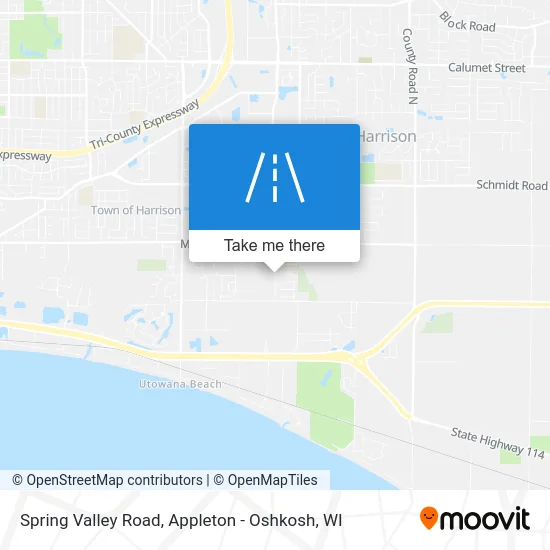 Spring Valley Road map
