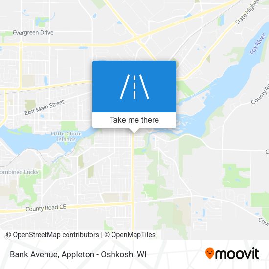 Bank Avenue map