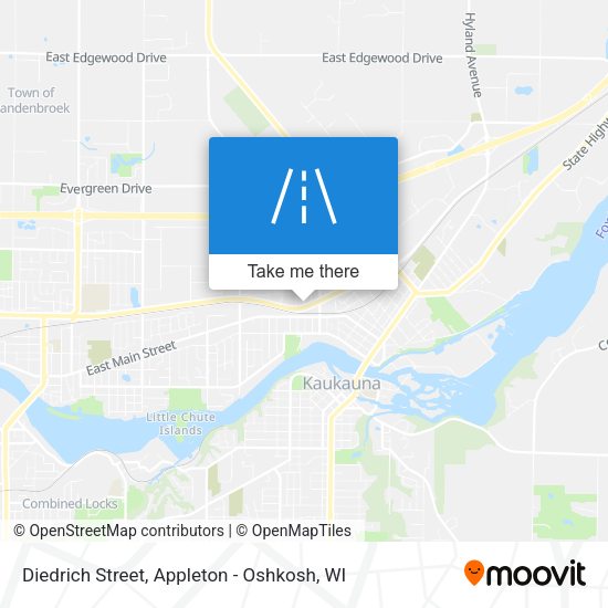 Diedrich Street map