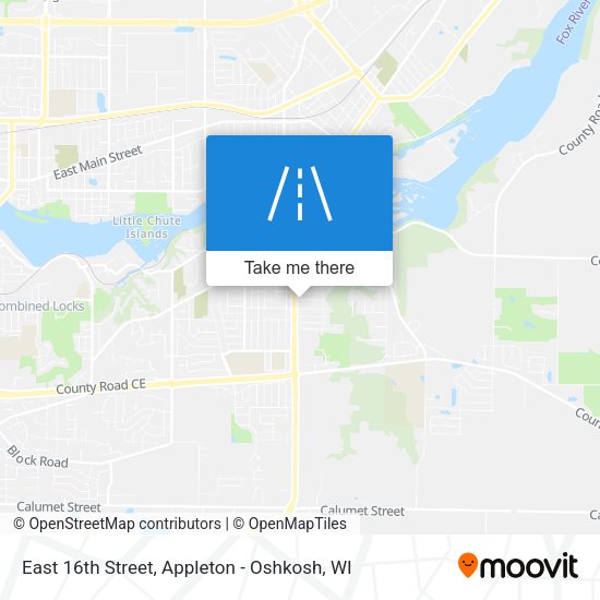 Mapa de East 16th Street