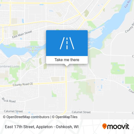 East 17th Street map