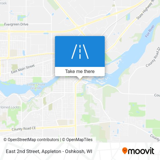 Mapa de East 2nd Street