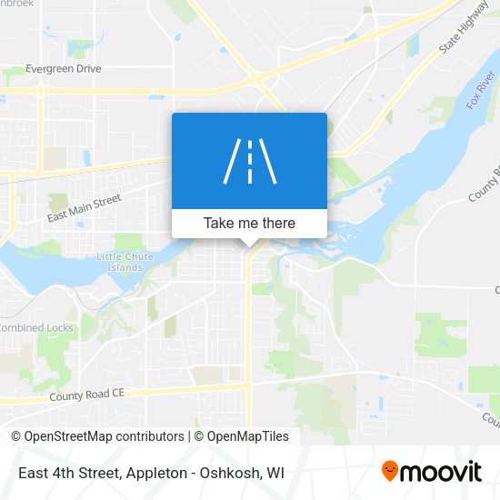East 4th Street map