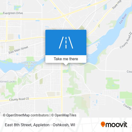 Mapa de East 8th Street