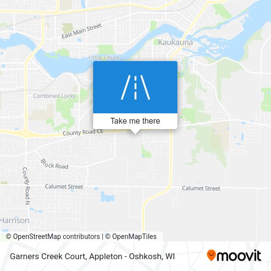 Mapa de Garners Creek Court
