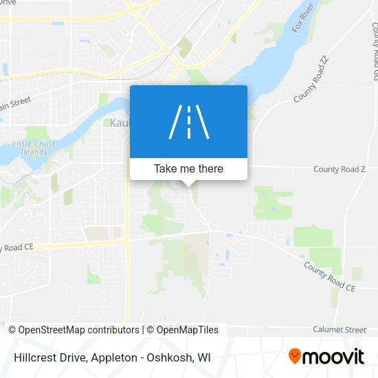 Hillcrest Drive map