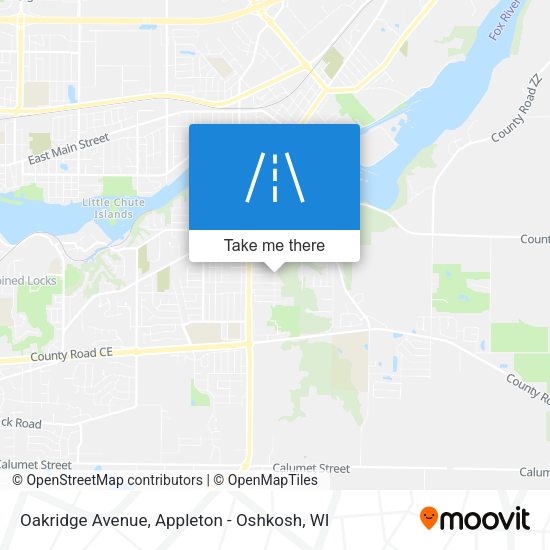 Oakridge Avenue map