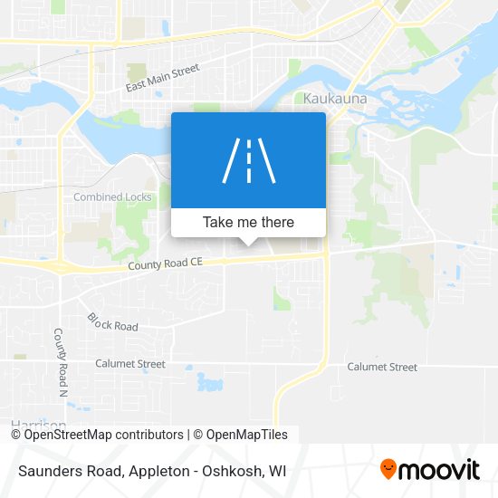 Saunders Road map
