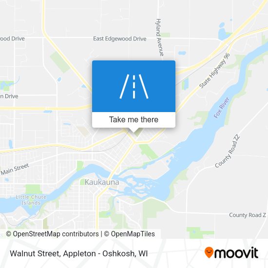 Walnut Street map