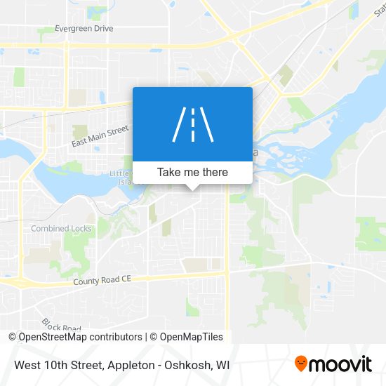 Mapa de West 10th Street