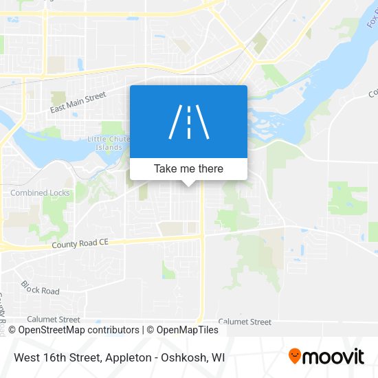West 16th Street map