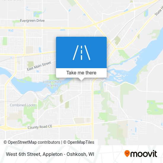 Mapa de West 6th Street