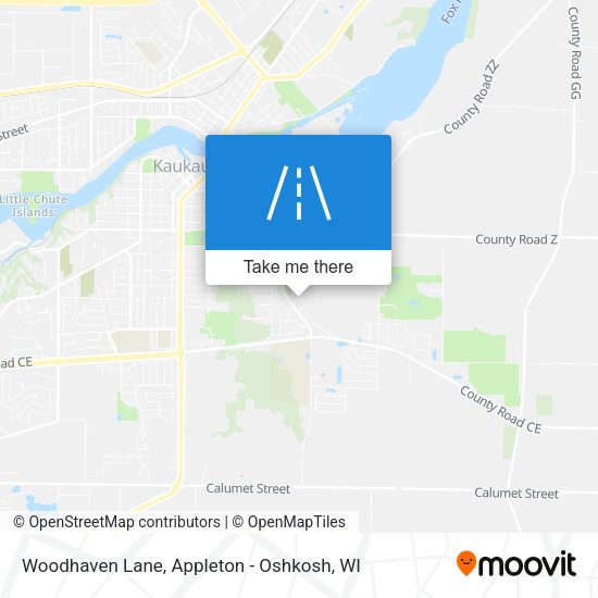 Woodhaven Lane map