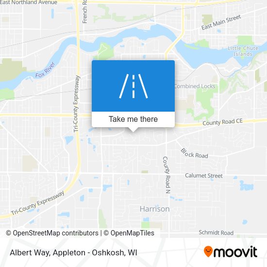Albert Way map