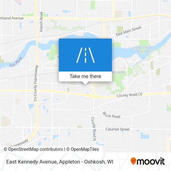 East Kennedy Avenue map