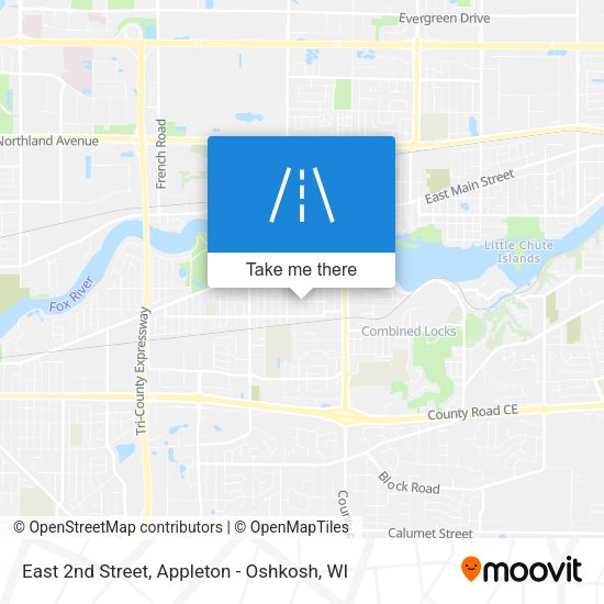 Mapa de East 2nd Street