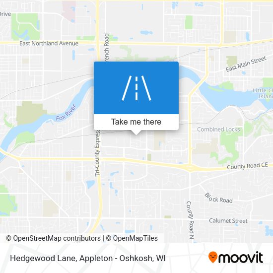 Mapa de Hedgewood Lane