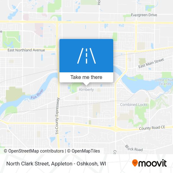 North Clark Street map