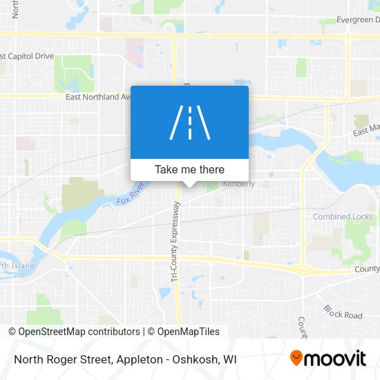 North Roger Street map