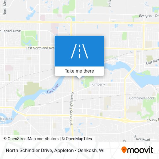 North Schindler Drive map