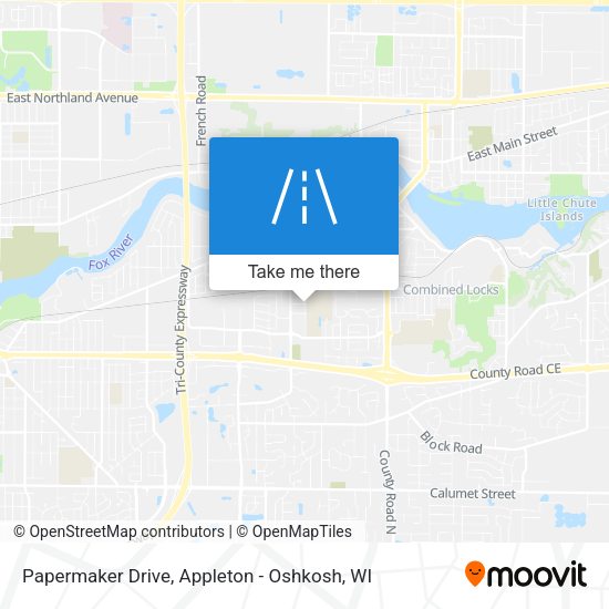 Papermaker Drive map