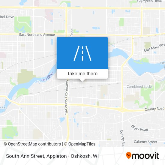 South Ann Street map