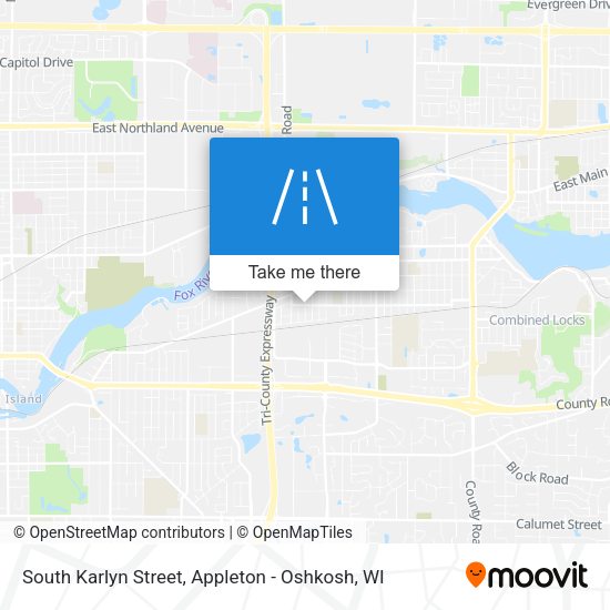 South Karlyn Street map