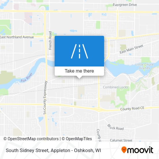 South Sidney Street map