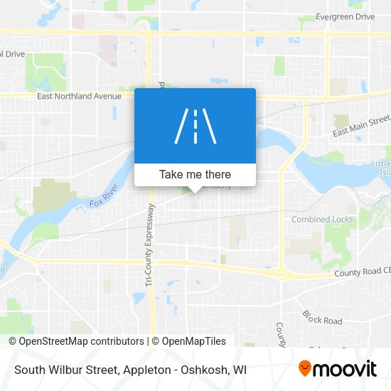 South Wilbur Street map