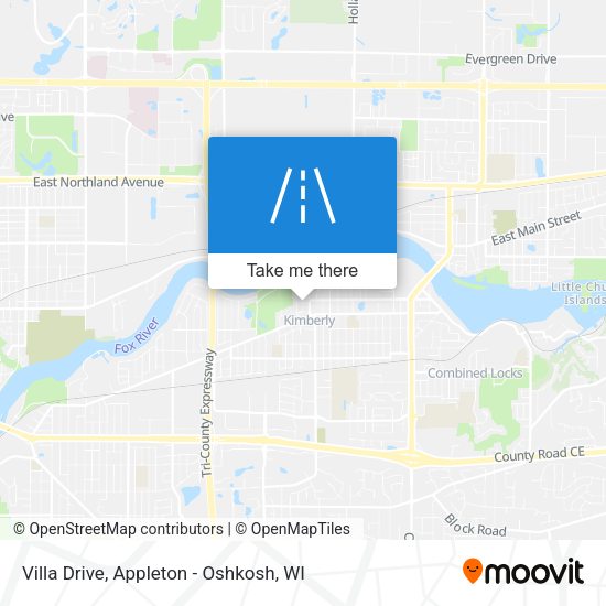 Villa Drive map