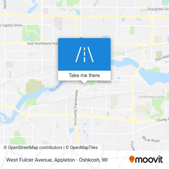 Mapa de West Fulcer Avenue