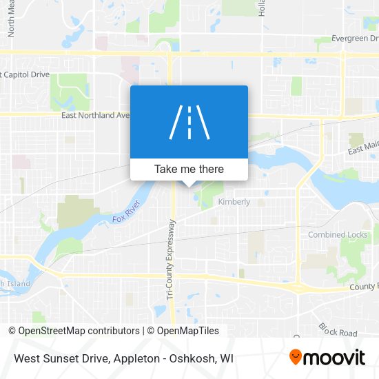 Mapa de West Sunset Drive