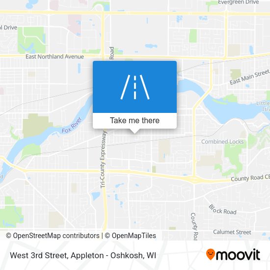 Mapa de West 3rd Street