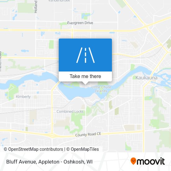 Mapa de Bluff Avenue