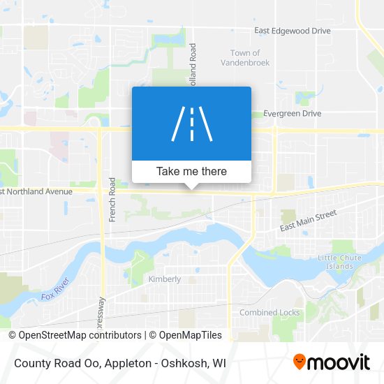 County Road Oo map