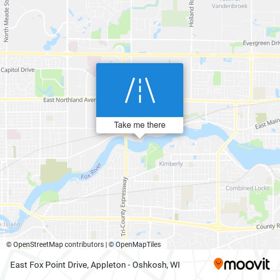 East Fox Point Drive map