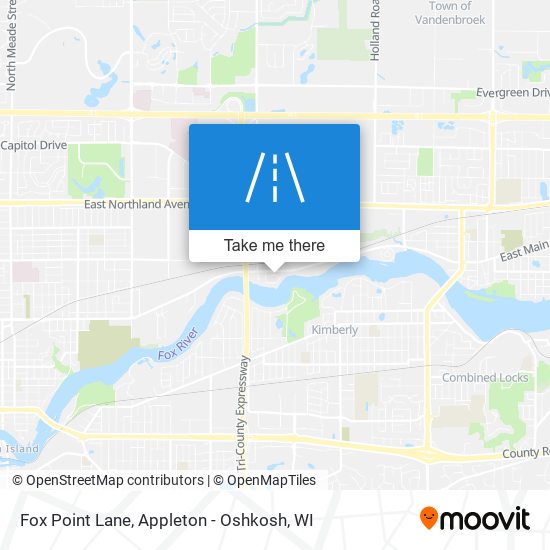 Mapa de Fox Point Lane