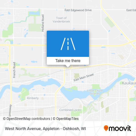 West North Avenue map