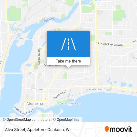 Mapa de Alva Street